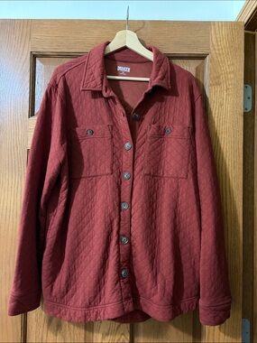 Duluth Trading Co AirLoc Quilted Shirt Jac - Brick